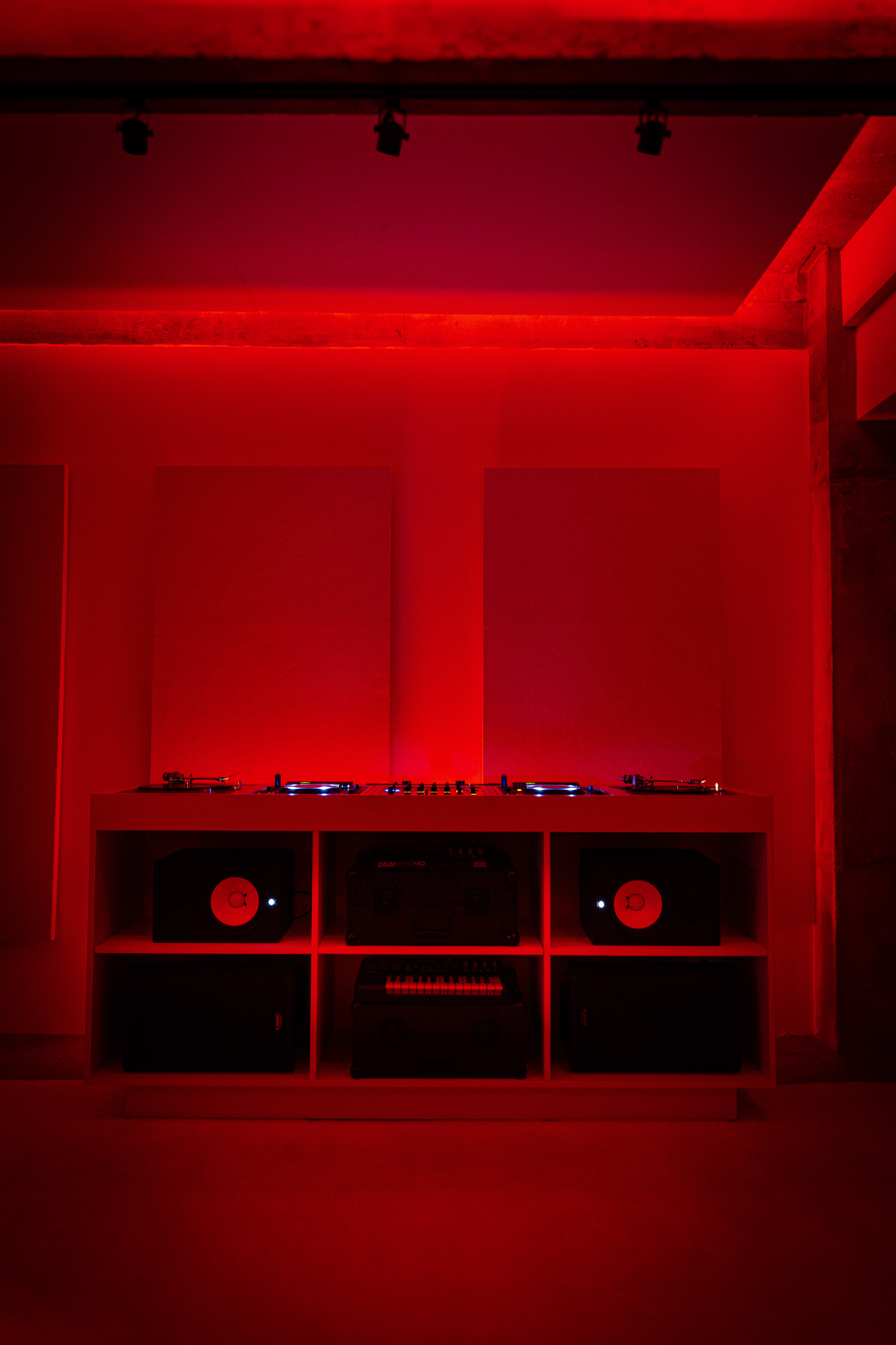 DJ shelf